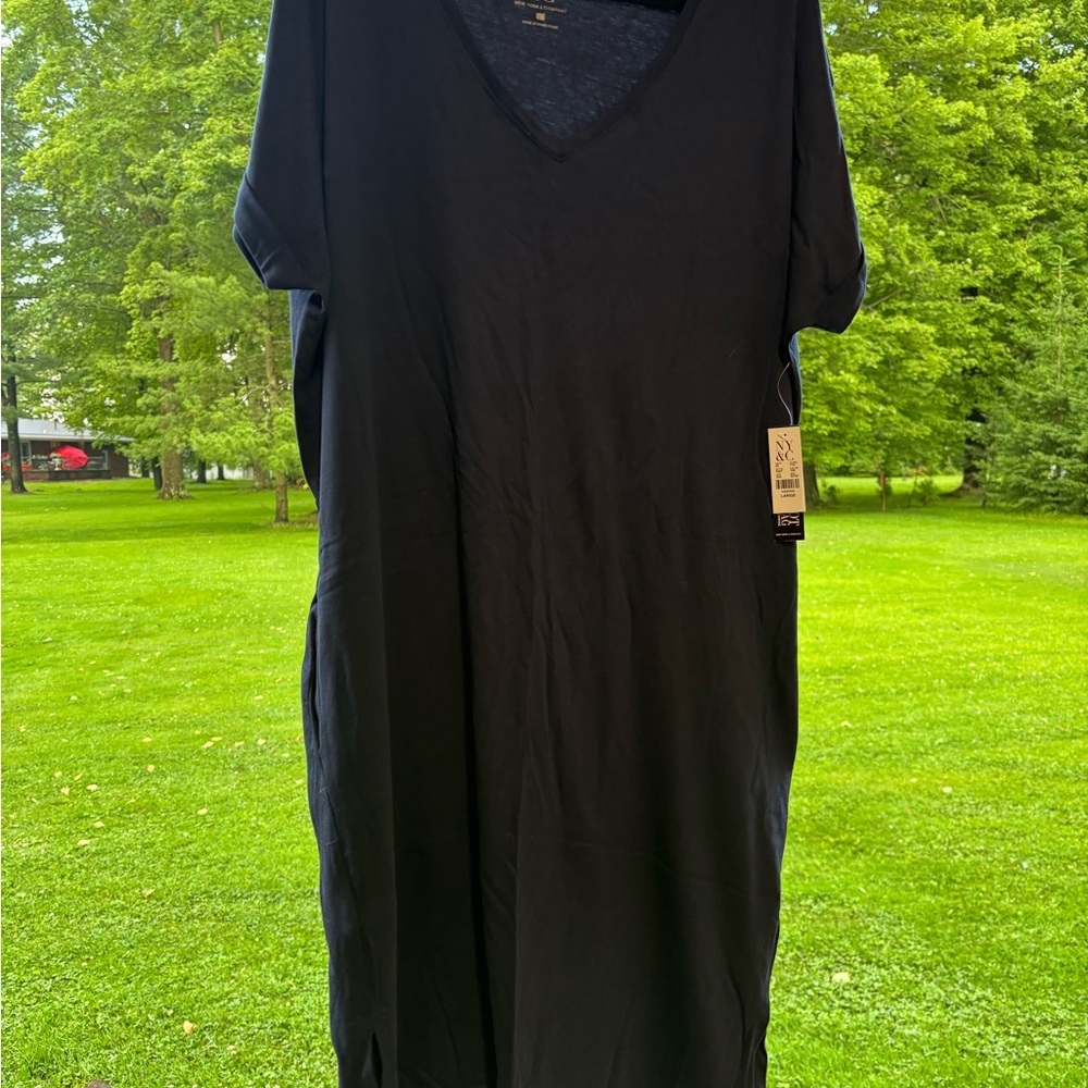 New York & Company Navy Dress